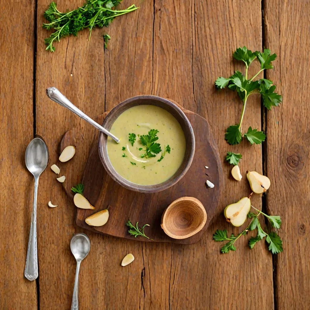 Zupa krem z gruszki i pietruszki - wykwintny przepis