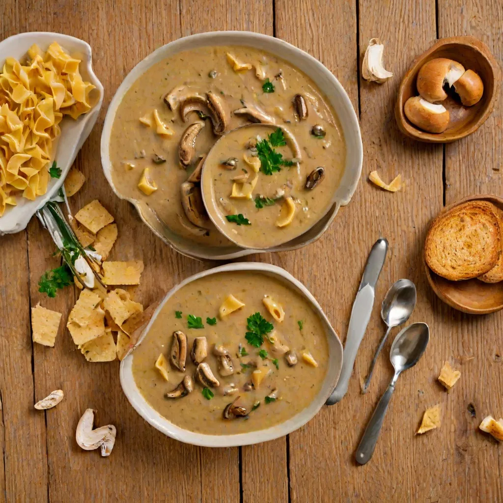 Jak przygotować zupę pieczarkową z makaronem