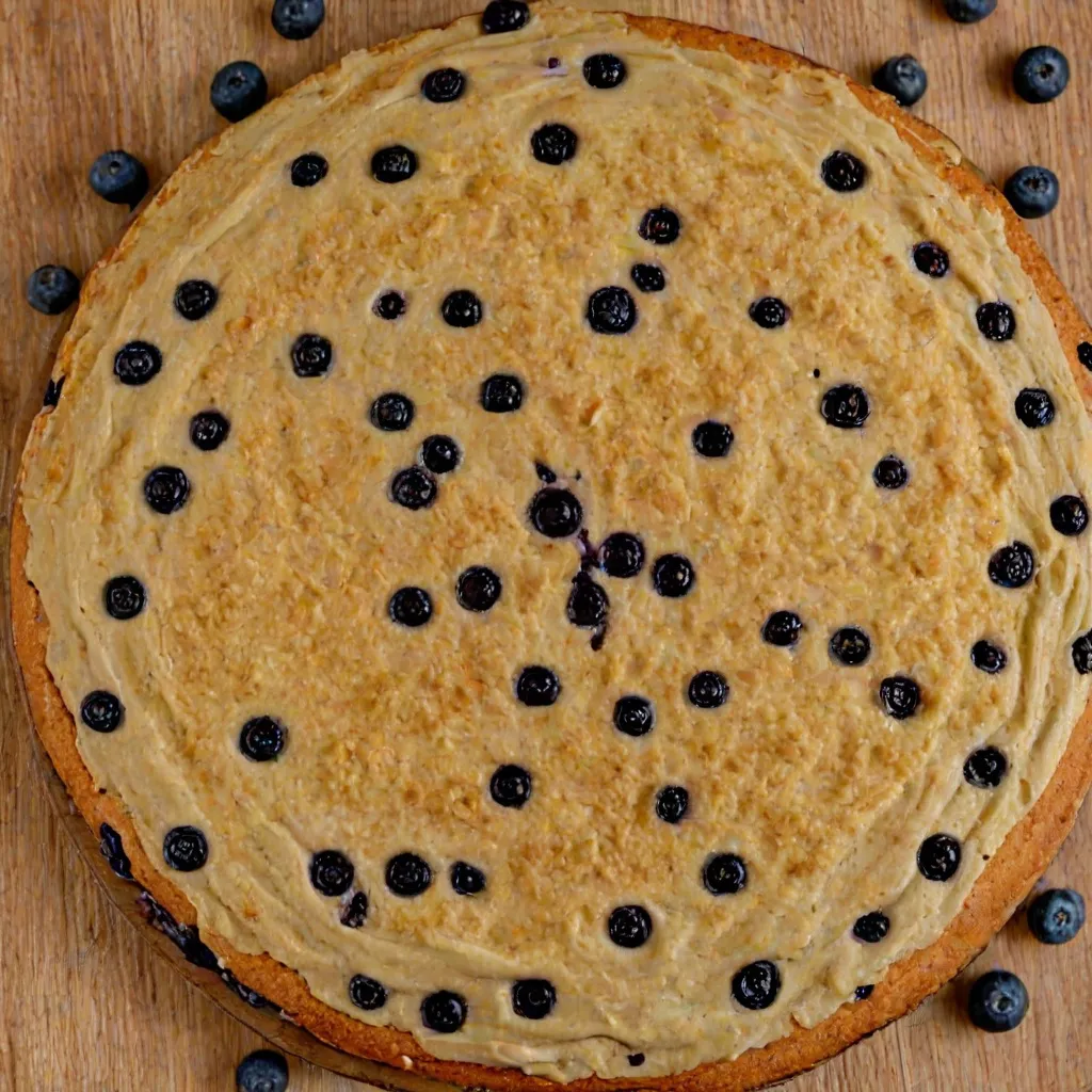 Szybkie ciasto wegańskie z borówkami - przepis