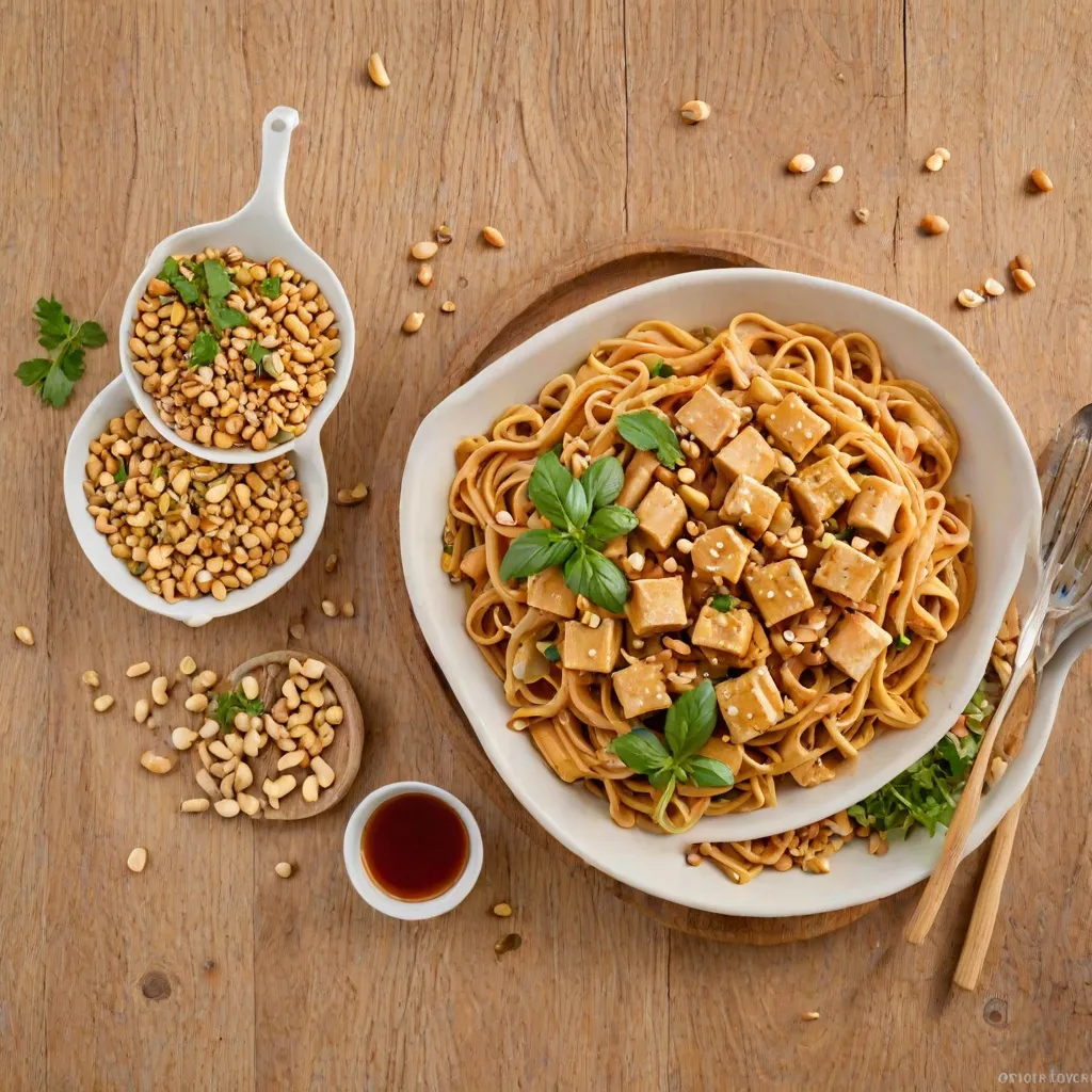 Makaron z tofu w sosie orzechowym - jak go przygotować?
